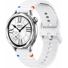 MMP Shop Xiaomi Watch S4 / S3 / S2 / S2 Pro / S1 Active / S1 Uyumlu Dalgalı Tokalı Silikon Spor Kordon