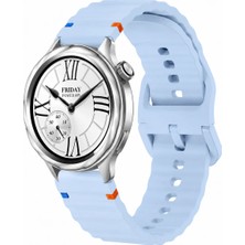 MMP Shop Xiaomi Watch S4 / S3 / S2 / S2 Pro / S1 Active / S1 Uyumlu Dalgalı Tokalı Silikon Spor Kordon