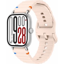 MMP Shop Xiaomi Redmi Watch 4 / 5 / 6 Uyumlu Dalgalı Tokalı Silikon Spor Kordon
