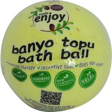 Renas Store Lı El Yapımı Banyo Küvet Topu Sabunu Sarı 90-120 gr