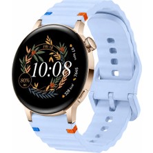 MMP Shop Huawei Watch Gt3 42MM / Gt2 42MM Uyumlu Dalgalı Tokalı Silikon Spor Kordon