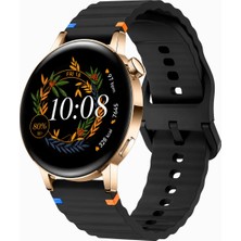 MMP Shop Huawei Watch Gt3 42MM / Gt2 42MM Uyumlu Dalgalı Tokalı Silikon Spor Kordon