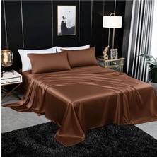 Metinev Metin ev® Premium 120 Tel Pamuk Saten Lastiksiz Çarşaf Seti – 2 Yastık Kılıfı