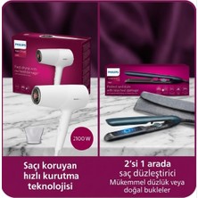 7000 Serisi Saç Düzleştirici, Argan Yağı Katkılı, Thermoprotect Teknolojisi, BHS732/00  Philips Saç Kurutma Makinesi, Thermoshield Isı Koruma