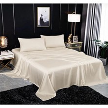 Metinev Metin ev® Premium 120 Tel Pamuk Saten Lastiksiz Çarşaf Seti – 2 Yastık Kılıfı