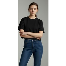 Moda Adın Basic Crop Tişört – Rahat Kalıp Kısa Kollu Günlük Şık Bluz