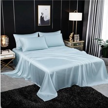 Metinev Metin ev® Premium 120 Tel Pamuk Saten Lastiksiz Çarşaf Seti – 2 Yastık Kılıfı