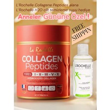 L'Rochelle Collagen Peptides 10.000 mg – Hidrolize Kolajen Tip I, II, III, V, X + Hyaluronik Asit, Ceramide, Elastin – Sağlıklı Cilt, Saç, Tırnak ve Eklem Desteği – Çikolata Aromalı 330 gr Yeni Ürün