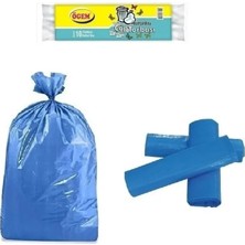 Zenvia Battal Boy Çöp Torbası 75 x 90 cm 10 Lu Rulo x 1 Paket = 10 Adet (Mavi)