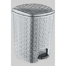 Zenvia Rattan Star Pedallı Çöp Kovası 12 Lt. ROYALEKS-E248
