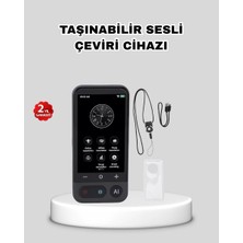 Zenvia Taşınabilir Akıllı Sesli Çeviri Cihazı – 139 Dil Desteği, Dokunmatik Ekran