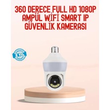 Zenvia 360° Full Hd Wi-Fi Akıllı Ampül Kamera Gece Görüşlü