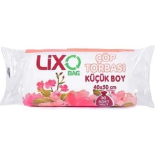Zenvia Küçük Boy Çöp Torbası 40 x 50 cm 30 Lu Rulo x 1 Paket = 30 Adet (Şeffaf)