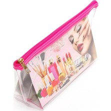 Zenvia Jolly Tekli Orta Boy Şeffaf Makyaj Çantası 25CMX12CMX8CM