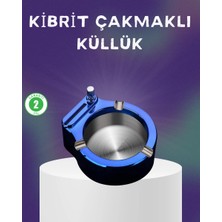 Zenvia Dekoratif Çakmaklı Küllük Kolay Temizlenebilir Metal