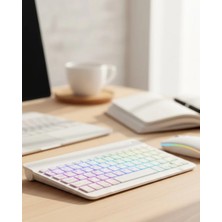 Zenvia Çoklu Cihaz Uyumlu Kablosuz Klavye Mouse Seti Aydınlatmalı