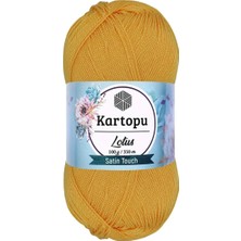 1 Adet Lotus Bikini Büstiyer Bluz Örgü Ipi  K318 Koyu Sarı - Mudanis
