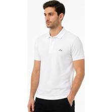 Lacoste Polo Beyaz Özel Logo Regular Fit