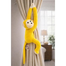 Polly Toys Maymun Yapışkanlı Vikvik Sesli 60CM - Maymun Peluş Oyuncak
