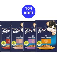Felix Karışık Yaş Kedi Maması 85 gr x 104 Adet