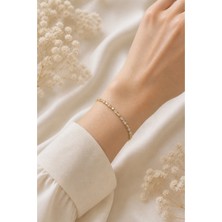 My Takı Store Çelik Vip 14K Gold Renkli Zirkon Taşlı Bileklik