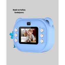 İlanib Ticaret Çocuk Şipşak Kamera – 24MP Hd Çift Lensli Termal Baskı Teknolojili