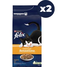 Felix Farmhouse Sensations Tavuklu ve Hindili 2x2 kg Yetişkin Kuru Kedi Maması