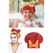Privo Mikrofiber Saç Kurutma Bonesi Pratik Kafa Havlusu Islak Saç Kurulama Bonesi Duş Sonrası Havlu Bone