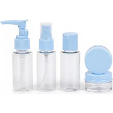 İlanib Ticaret 5’li Seyahat Dolum Şişe Seti 30 ml Şeffaf Taşıma Çantalı