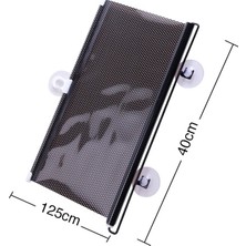 İlanib Ticaret Araba Araç Içi Katlanabilir Araç Oto Ön Cam Güneşlik Branda 40X125CM-1852