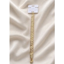 My Takı Store Çelik Vip 14K Gold Renkli Zirkon Taşlı Bileklik