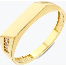 Goldium Jewellery Geometrik Kesim Yüzük