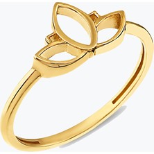 Goldium Jewellery Lotus Çiçek Yüzük