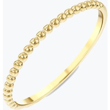 Goldium Jewellery Minimal Sıra Toplu Yüzük