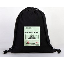 Dekim Moda "fatih Sultan Mehmet" Padişah Baskılı Ham Bez Sırt Çantası %100 Pamuk