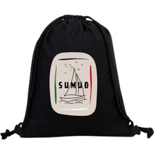 Dekim Moda "sumud" Baskılı Ham Bez Sırt Çantası %100 Pamuk