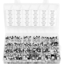 Alkatronik 400 Adet Smd Elektrolitik Kapasitör Set Kutulu 24 Çeşit Kondansatör 1uf 4.7uf 10uf 22uf 47uf 100uf