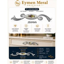 Eymen Meral Aksesuar 160MM Krom Zamak Lüx Kulp (Vidalar Dahildir) Her Mobilyaya Uygundur