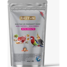 Delta Rasyon Sultan Papağanı & Paraket Omega Destekli Toz Yem – Premium Kuş Yemi | Tüy ve Bağışıklık Destekli