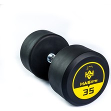 Alin HASGYM 35 KG Kauçuk Kaplı Profesyonel Olimpik DUMBBELL ( Dambıl )