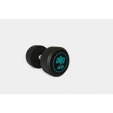 Alin Sport 40 kg Kauçuk Kaplı Profesyonel Olimpik Dumbbell ( Dambıl ) – Yeşil Alin