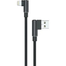 The Gencoo USB To Lightning 3m 2.4A Kablo - Siyah