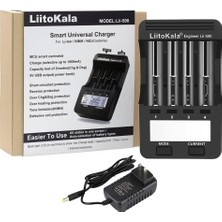 Alkatronik Liitokola Lii-500 4 Pil Yuvalı Pil Şarj Deşarj Kapasite Test Cihazı Powerbank Modu Yaylı Pil Mekani