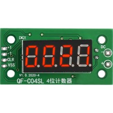 Alkatronik 4 Bit Sayıcı Modül 0.36" QF-C04SL 9999 4 Hane 0.36 İnch Kırmızı 7 Segment Yukarı Aşağı Counter