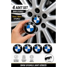 Gülcan Auto  Bmw F10 F30 Çelik Jant Göbek Arması 68MM-65MM Uyumlu 4lü Set
