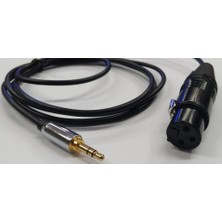 Mykablo 3.5 mm Stereo to XLR Dişi Kaliteli Kamera Mikrofon Kablosu 5 Metre