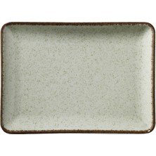 Kütahya Porselen Tan 18*13 cm Düz Tabak Yeşil 6lı