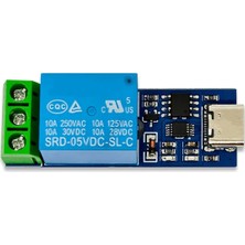 Alkatronik 1 Kanal Type C Usb Röle Kontrol Modülü Lcus1 Bilgisayardan Cihaz Açma Kapama CH340 Com Seri Port