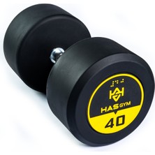 Alin Hasgym 40 kg Kauçuk Kaplı Profesyonel Olimpik Dumbbell ( Dambıl )