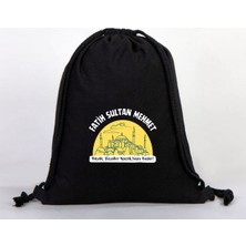 Dekim Moda "fatih Sultan Mehmet" Baskılı Ham Bez Sırt Çantası %100 Pamuk